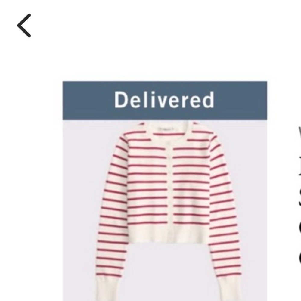 Abercrombie and fitch shrunken striped cardigan